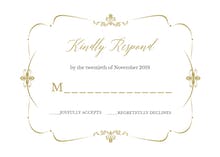 Tasteful Tapestry - RSVP card